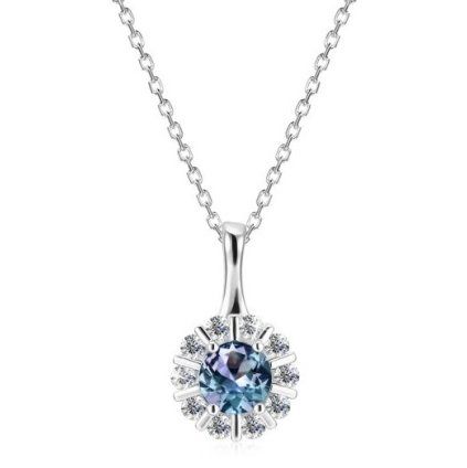 Elenys náhrdelník Lyra – Alexandrit, 18K pozlacení