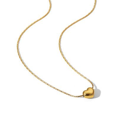 ELENYS Pure Heart  pozlacený náhrdelník 18K žluté zlato