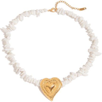 ELENYS Heart  pozlacený náhrdelník 18K žluté zlato