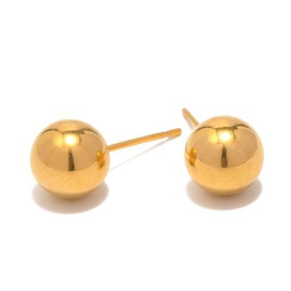 ELENYS Ball  pozlacené náušnice 18K žluté zlato