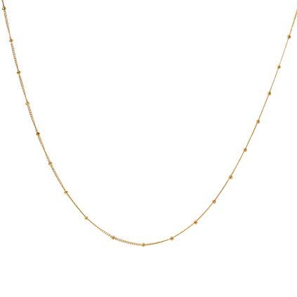 ELENYS Beads Chain  pozlacený náhrdelník 18K žluté zlato