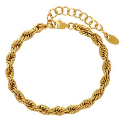 ELENYS Milano Chain  pozlacený náramek 18K žluté zlato