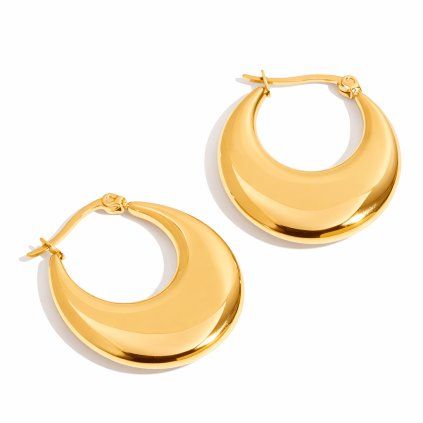 ELENYS Icona Gold  pozlacené náušnice 18K žluté zlato