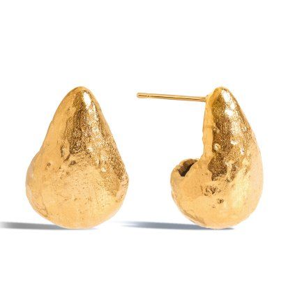 ELENYS Golden Drop  pozlacené náušnice 18K žluté zlato
