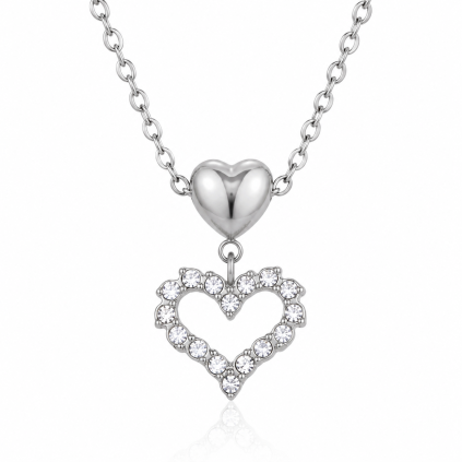 ELENYS Heart Charm  náhrdelník z prémiové oceli