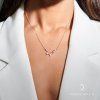Elenys zlacený náhrdelník Váhy 18k zlato Vermeil