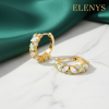 ELENYS Kroužky s drahokamy 14K žluté zlato Vermeil