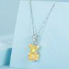 stříbrný visací přívěsek medvídek charms SCC2754 YE+SCA010(1)