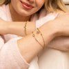 ELENYS Pink Amour  pozlacený náramek 18K žluté zlato