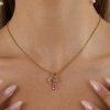 ELENYS Blush  pozlacený náhrdelník 18K žluté zlato