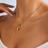 ELENYS Gold Lucky Fish  pozlacený náhrdelník 18K žluté zlato