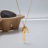 ELENYS Gold Lucky Fish  pozlacený náhrdelník 18K žluté zlato