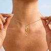 ELENYS Gold Lucky Fish  pozlacený náhrdelník 18K žluté zlato