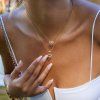 ELENYS Heart Glow  pozlacený náhrdelník 18K žluté zlato