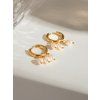 ELENYS Pearl Trio  pozlacené náušnice 18K žluté zlato
