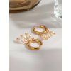 ELENYS Pearl Trio  pozlacené náušnice 18K žluté zlato