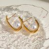 ELENYS Pearl  pozlacené náušnice 18K žluté zlato