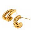 ELENYS Twist Gold  pozlacené náušnice 18K žluté zlato