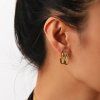 ELENYS Twist Gold  pozlacené náušnice 18K žluté zlato