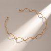 ELENYS Wawe  pozlacený choker 18K žluté zlato