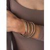 ELENYS Bangle Gold set  pozlacené náramky 18K žluté zlato