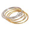 ELENYS Bangle Gold set  pozlacené náramky 18K žluté zlato