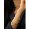 ELENYS Bangle Duo set  sada náramků 18K zlato & ocel
