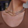 ELENYS Duo Chain  pozlacený náhrdelník 18K žluté zlato