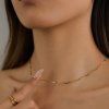 ELENYS Wave Chain  pozlacený náhrdelník 18K žluté zlato