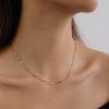 ELENYS Wave Chain  pozlacený náhrdelník 18K žluté zlato