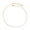 ELENYS Wave Chain  pozlacený náhrdelník 18K žluté zlato