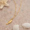 ELENYS Gold Fish  pozlacený náhrdelník 18K žluté zlato