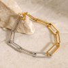 ELENYS Duo Chain  pozlacený náramek 18K žluté zlato