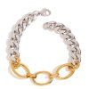 ELENYS Duo Oval  pozlacený náramek 18K žluté zlato