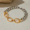 ELENYS Duo Oval  pozlacený náramek 18K žluté zlato
