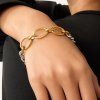 ELENYS Duo Oval  pozlacený náramek 18K žluté zlato