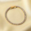 ELENYS Tennis 3 mm  pozlacený náramek 18K žluté zlato
