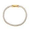 ELENYS Tennis 3 mm  pozlacený náramek 18K žluté zlato