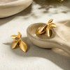 ELENYS Golden Bloom  pozlacené náušnice 18K žluté zlato