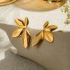 ELENYS Golden Bloom  pozlacené náušnice 18K žluté zlato