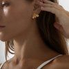 ELENYS Bee Honey  pozlacené náušnice 18K žluté zlato
