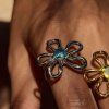 ELENYS Azure Bloom  prsten z prémiové oceli