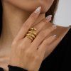ELENYS Serpenta  pozlacený prsten 18K žluté zlato