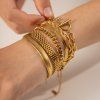 ELENYS Milano Chain  pozlacený náramek 18K žluté zlato