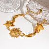 ELENYS Luna Stella  pozlacený náramek 18K žluté zlato