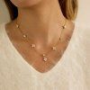 ELENYS Floral Shine  pozlacený náhrdelník 18K žluté zlato