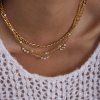 ELENYS Sparkle Line  pozlacený náhrdelník 18K žluté zlato