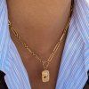 ELENYS Relic Chain  pozlacený náhrdelník 18K žluté zlato