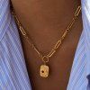 ELENYS Relic Chain  pozlacený náhrdelník 18K žluté zlato