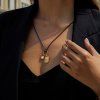 ELENYS Relic Cord  pozlacený náhrdelník 18K žluté zlato